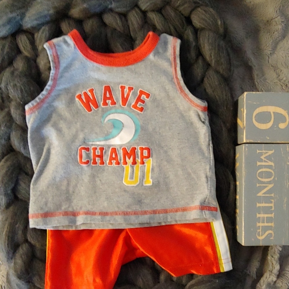 Small Wonders Summer 2-piece outfit; 3-6months